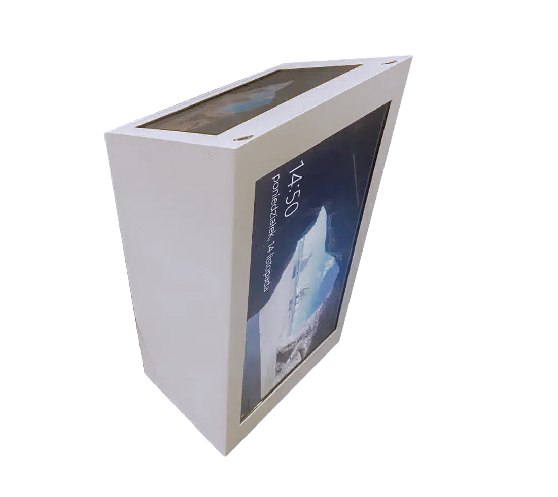 Mównica multimedialna biała wynajem