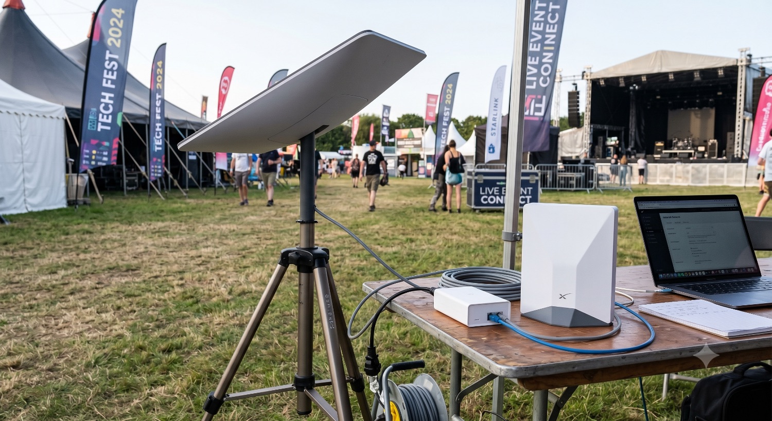 Internet satelitarny na event — Starlink